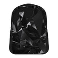 Black Diamond Print Casual Backpack