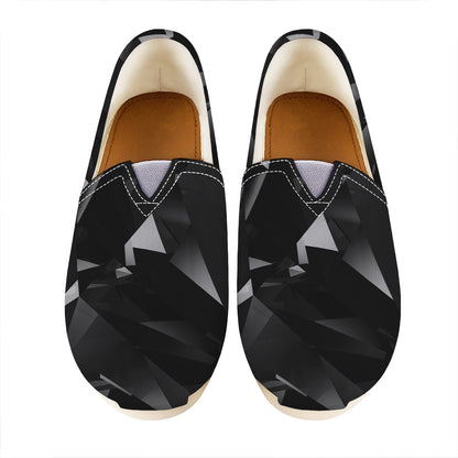 Black Diamond Print Casual Shoes