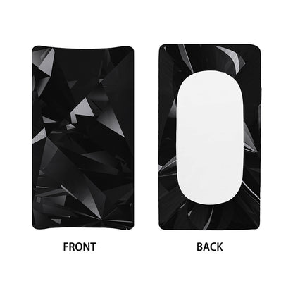 Black Diamond Print Changing Pad Cover