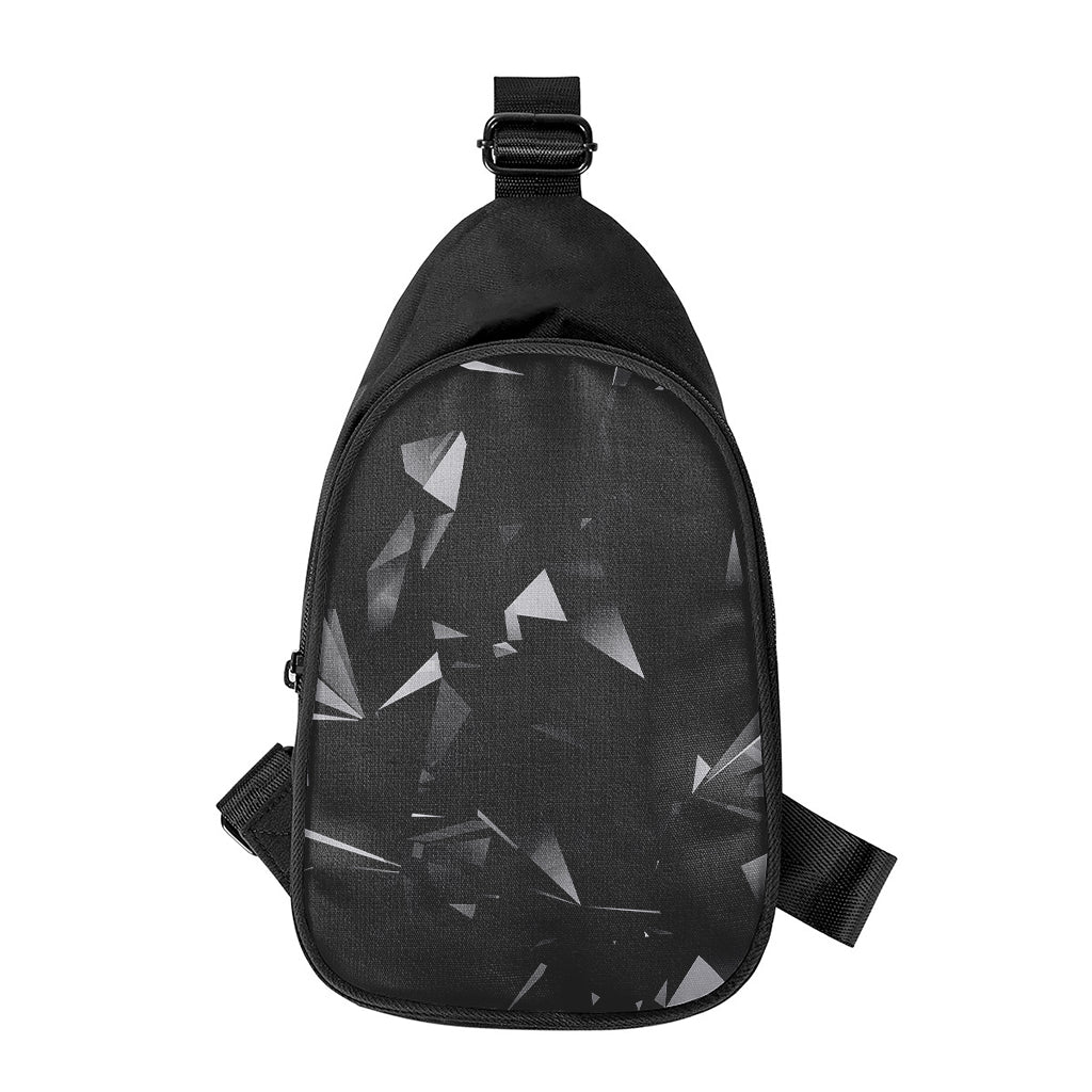 Black Diamond Print Chest Bag