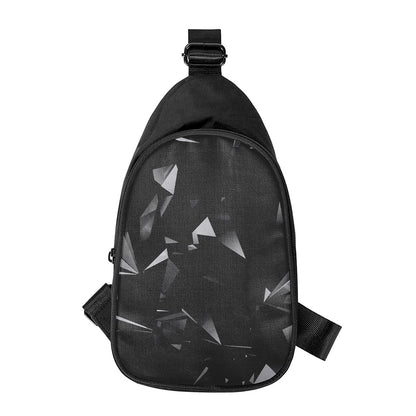 Black Diamond Print Chest Bag