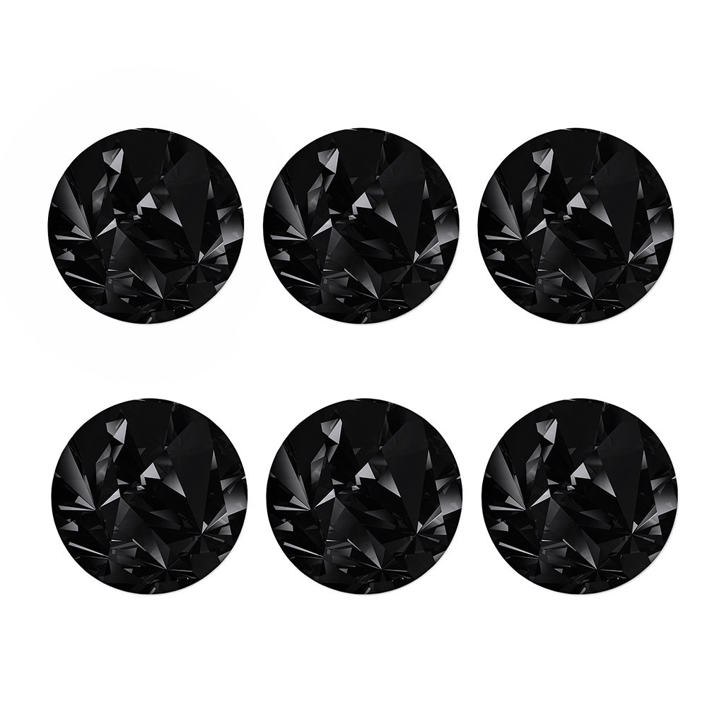 Black Diamond Print Coaster Set