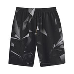 Black Diamond Print Cotton Shorts