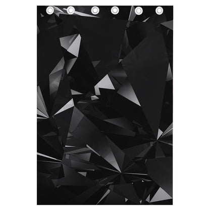 Black Diamond Print Curtain
