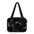 Black Diamond Print Double Strap Bible Bag