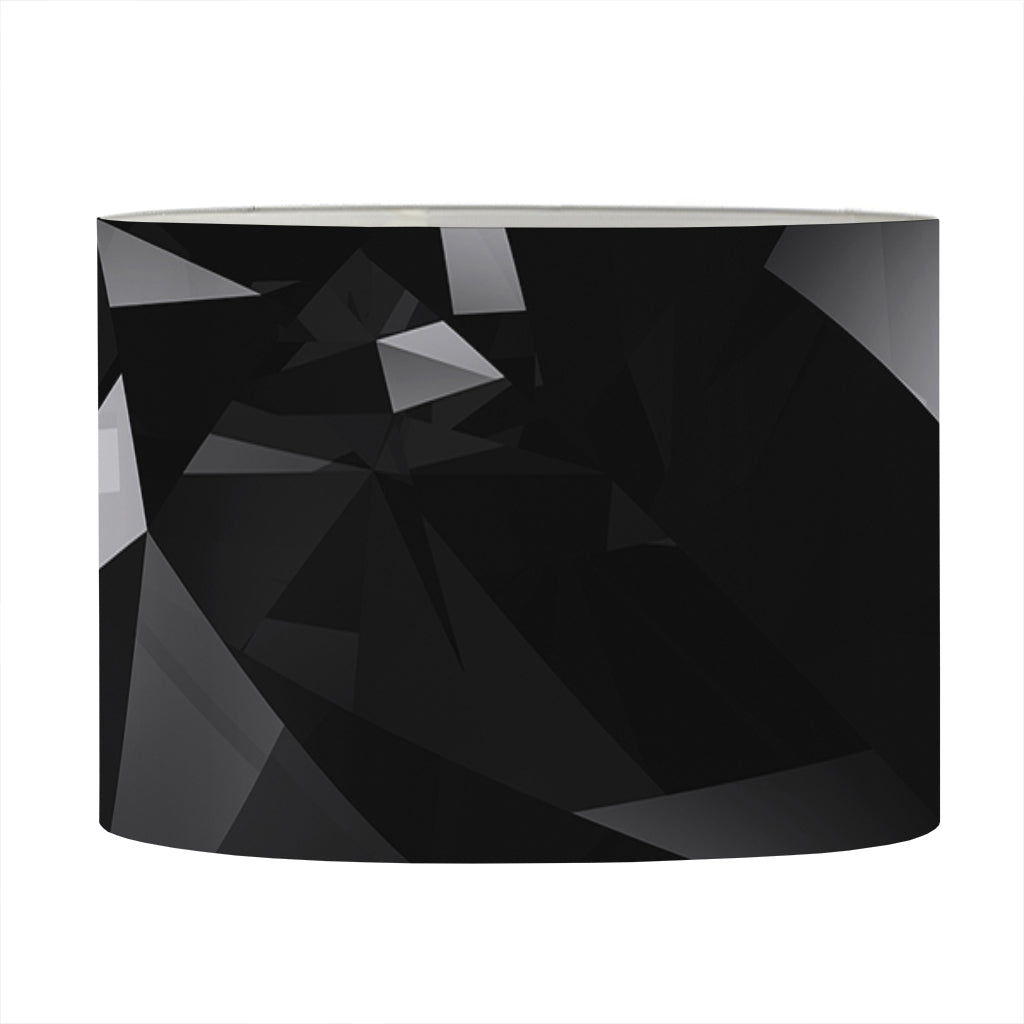 Black Diamond Print Drum Lamp Shade