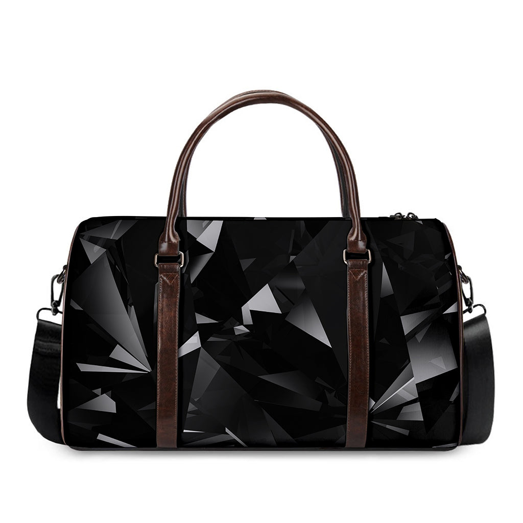 Black Diamond Print Duffle Bag