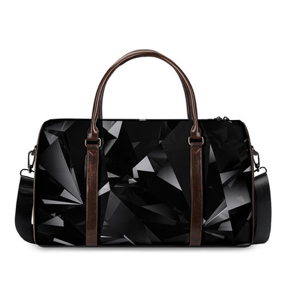 Black Diamond Print Duffle Bag