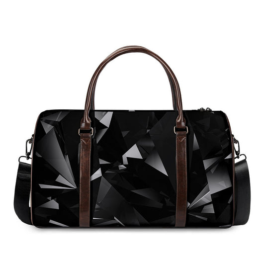 Black Diamond Print Duffle Bag