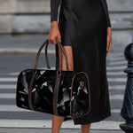 Black Diamond Print Duffle Bag