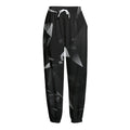 Black Diamond Print Fleece Lined Knit Pants
