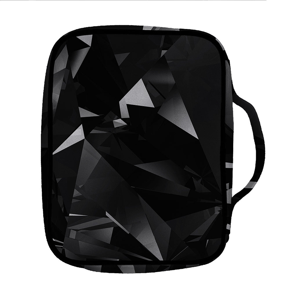 Black Diamond Print Front Pocket Bible Bag
