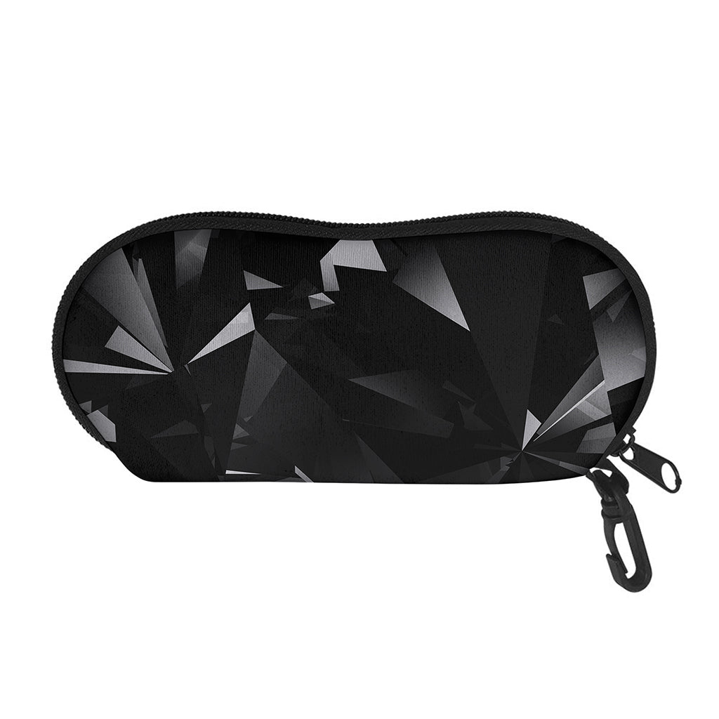 Black Diamond Print Glasses Case