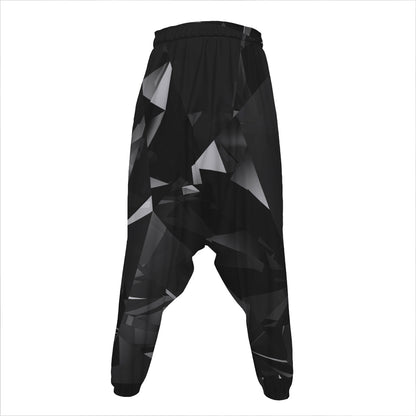 Black Diamond Print Hammer Pants