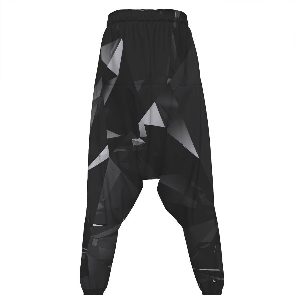 Black Diamond Print Hammer Pants