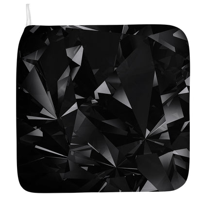 Black Diamond Print Hand Towel