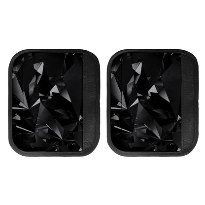 Black Diamond Print Handle Covers