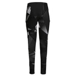 Black Diamond Print High-Waisted Pocket Leggings