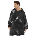 Black Diamond Print Hoodie Blanket