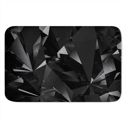Black Diamond Print Indoor Door Mat