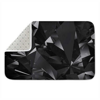 Black Diamond Print Indoor Door Mat