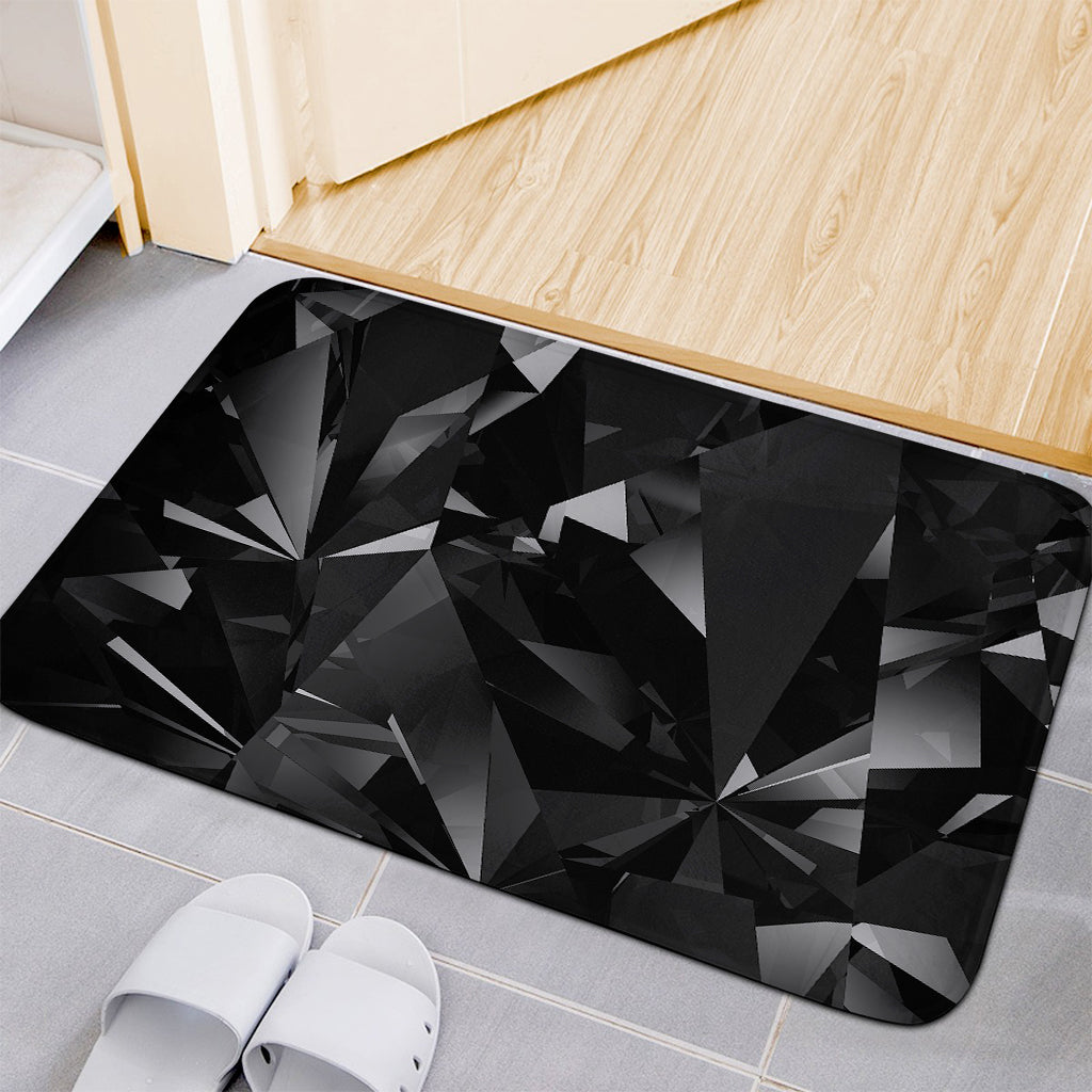 Black Diamond Print Indoor Door Mat