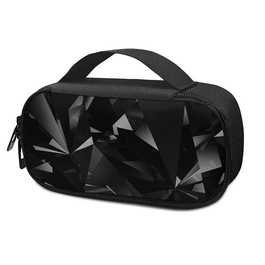 Black Diamond Print Insulin Cooler Travel Case