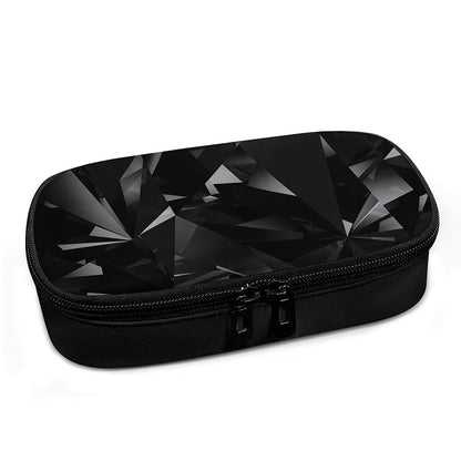 Black Diamond Print Insulin Cooler Travel Case