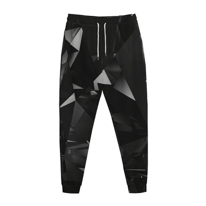 Black Diamond Print Jogger Pants