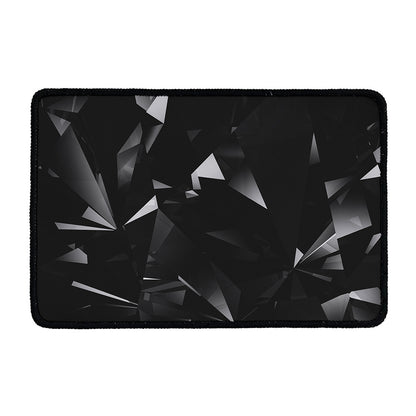 Black Diamond Print Kitchen Mat
