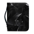 Black Diamond Print Leather Bible Cover
