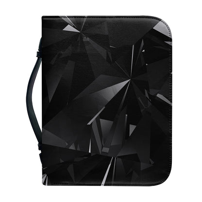 Black Diamond Print Leather Bible Cover