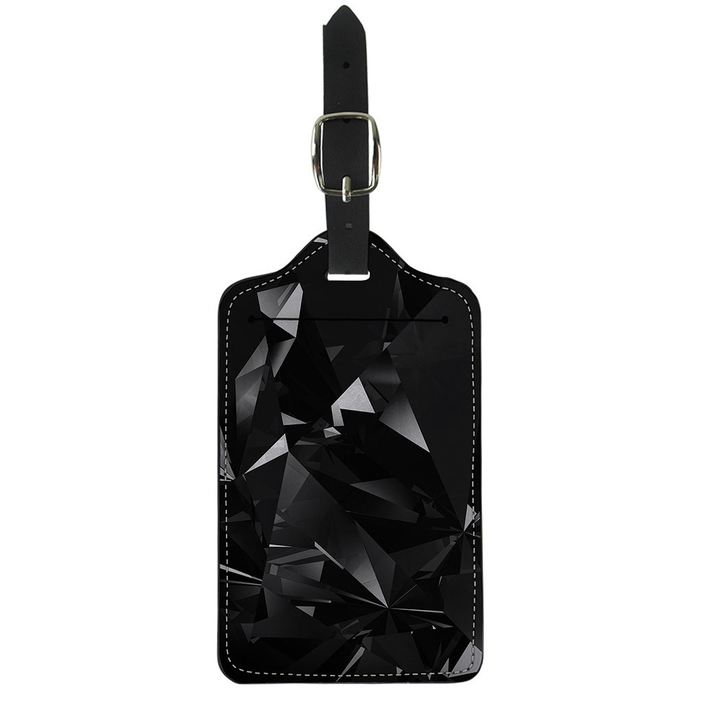 Black Diamond Print Luggage Tag