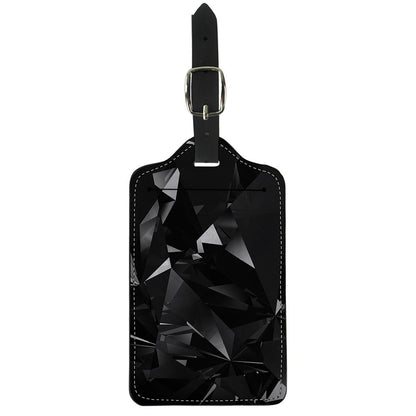 Black Diamond Print Luggage Tag