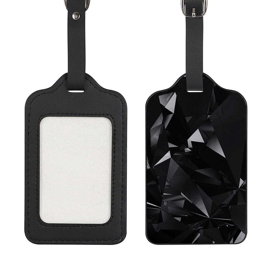 Black Diamond Print Luggage Tag