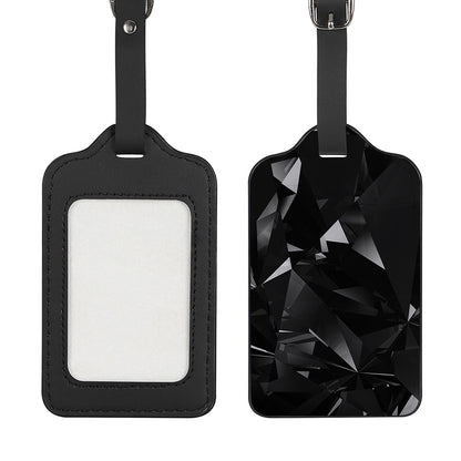 Black Diamond Print Luggage Tag