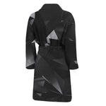 Black Diamond Print Men's Bathrobe