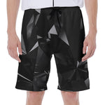 Black Diamond Print Men's Beach Shorts
