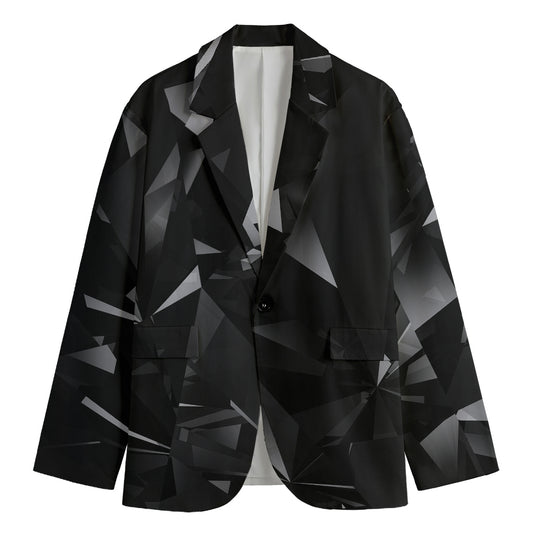 Black Diamond Print Men's Blazer