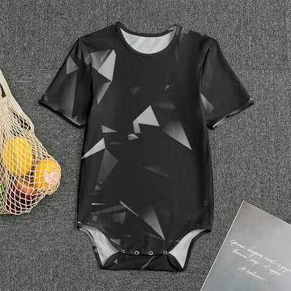 Black Diamond Print Men's Bodysuit
