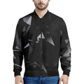 Black Diamond Print Men's Bomber Jacket
