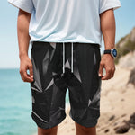Black Diamond Print Men's Cargo Shorts