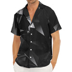 Black Diamond Print Men's Deep V-Neck Shirt