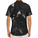 Black Diamond Print Men's Deep V-Neck Shirt
