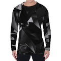 Black Diamond Print Men's Long Sleeve T-Shirt