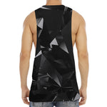 Black Diamond Print Men's Muscle Tank Top