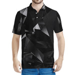 Black Diamond Print Men's Polo Shirt