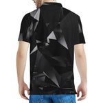 Black Diamond Print Men's Polo Shirt