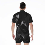 Black Diamond Print Men's Rompers