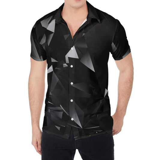 Black Diamond Print Men's Shirt